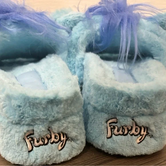 NWOB Dolls Kill x Furby Blue Furry Sandals - Picture 6 of 7
